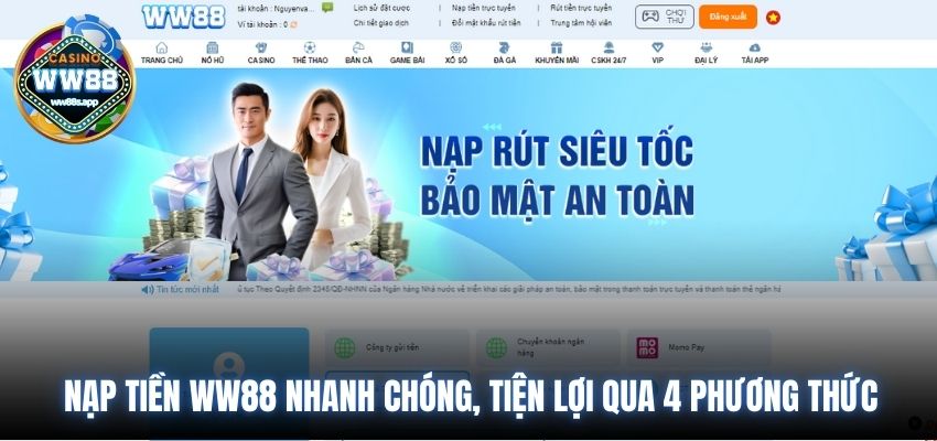 Nạp tiền WW88