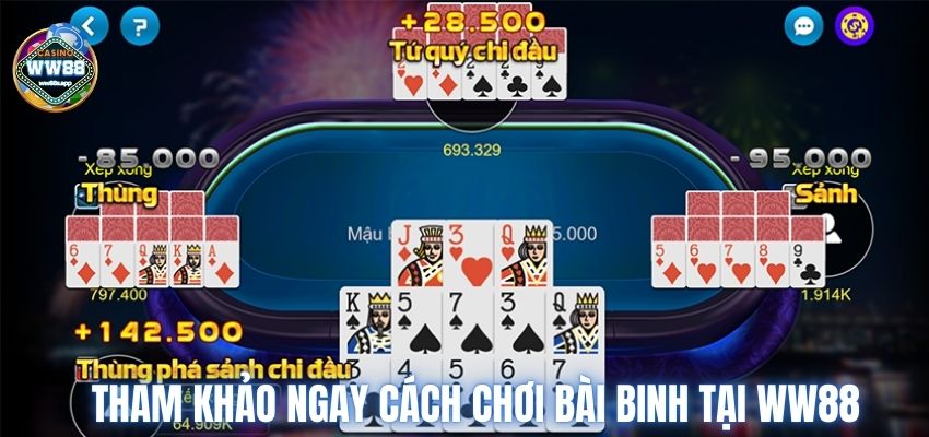 Tham khảo ngay cách chơi bài binh tại WW88 